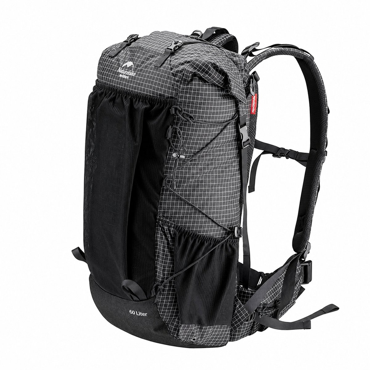 Sellino Rugzak - Wandeltas - Inclusief Regenhoes - Zwart - Voor Wandelen, Kamperen & Backpacken - 45 L - Nylon - 57,5 x 33 x 14,5 cm