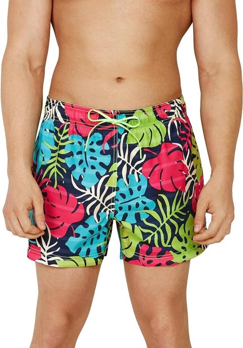 Zwemshort Heren - Zwemkleding Kort - Zwemmen Recreatief - UV Bescherming 50+ - Korte Lengte - Blauw