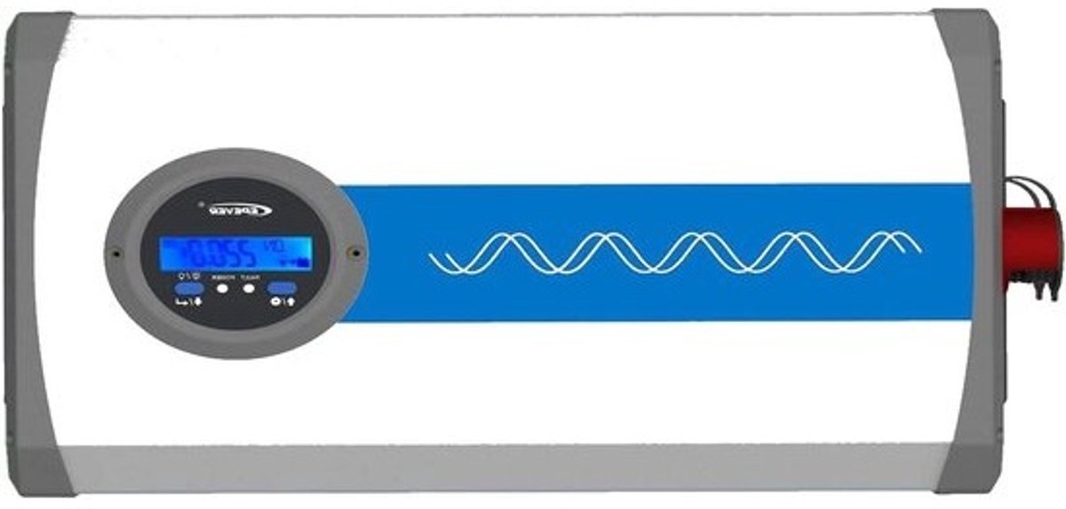 Zuivere Sinus Omvormer - Spanningsomvormer Inverter - Off-grid Stroomvoorziening - Lithium Batterij Compatibel - 5000W 48V - Wit/Blauw