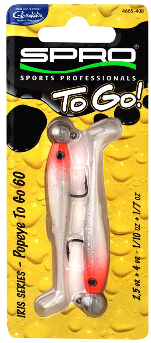 SPRO IRIS Popeye To-Go 6 cm 2,5+4 g UV Minnow – Softbait – Baars & Snoekbaars — afbeelding 2