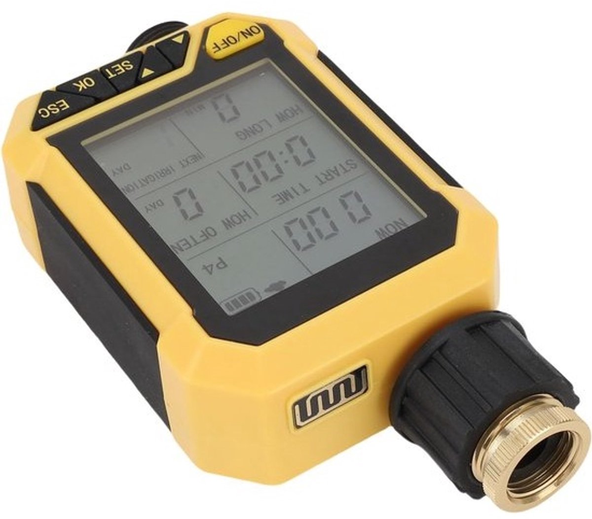 Sproeier Timer - Automatische Besproeiing - Tuin Water Geven - Regensensor Ingebouwd - 19x10x6 cm - Grijs