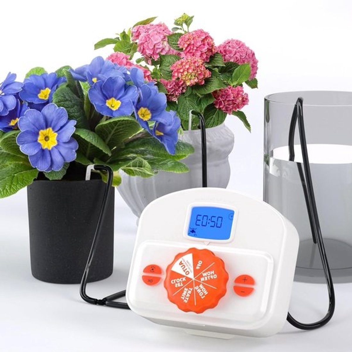 Automatisch Irrigatiesysteem - Druppelsysteem Planten - Planten Water Geven - Programmeerbare Digitale Timer - 10m Slang - Zwart