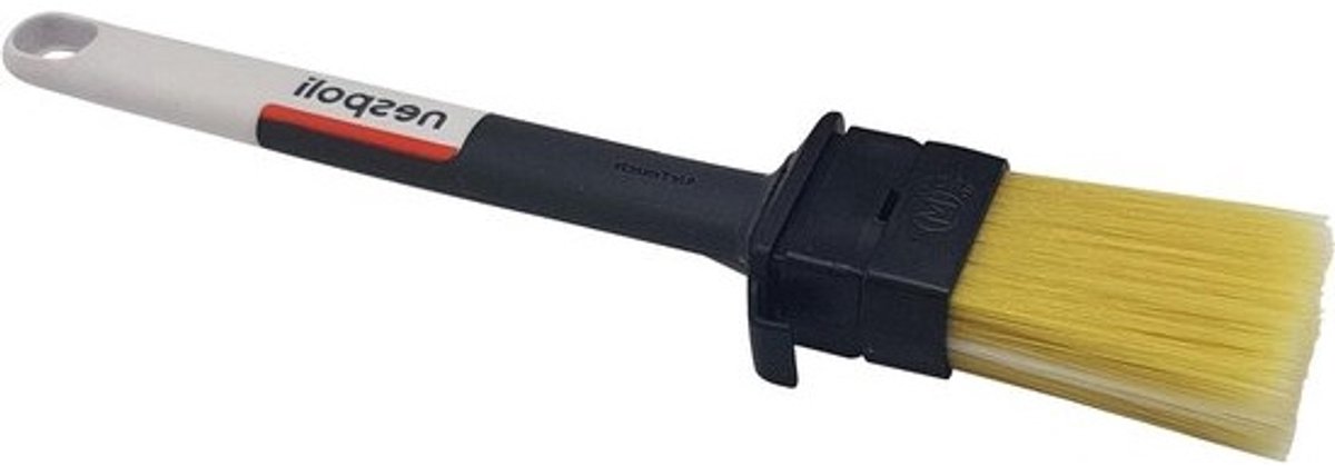 Platte troffel - Verfkwast - Muurverf aanbrengen - ZeroLoss technologie - 38 mm - Geel