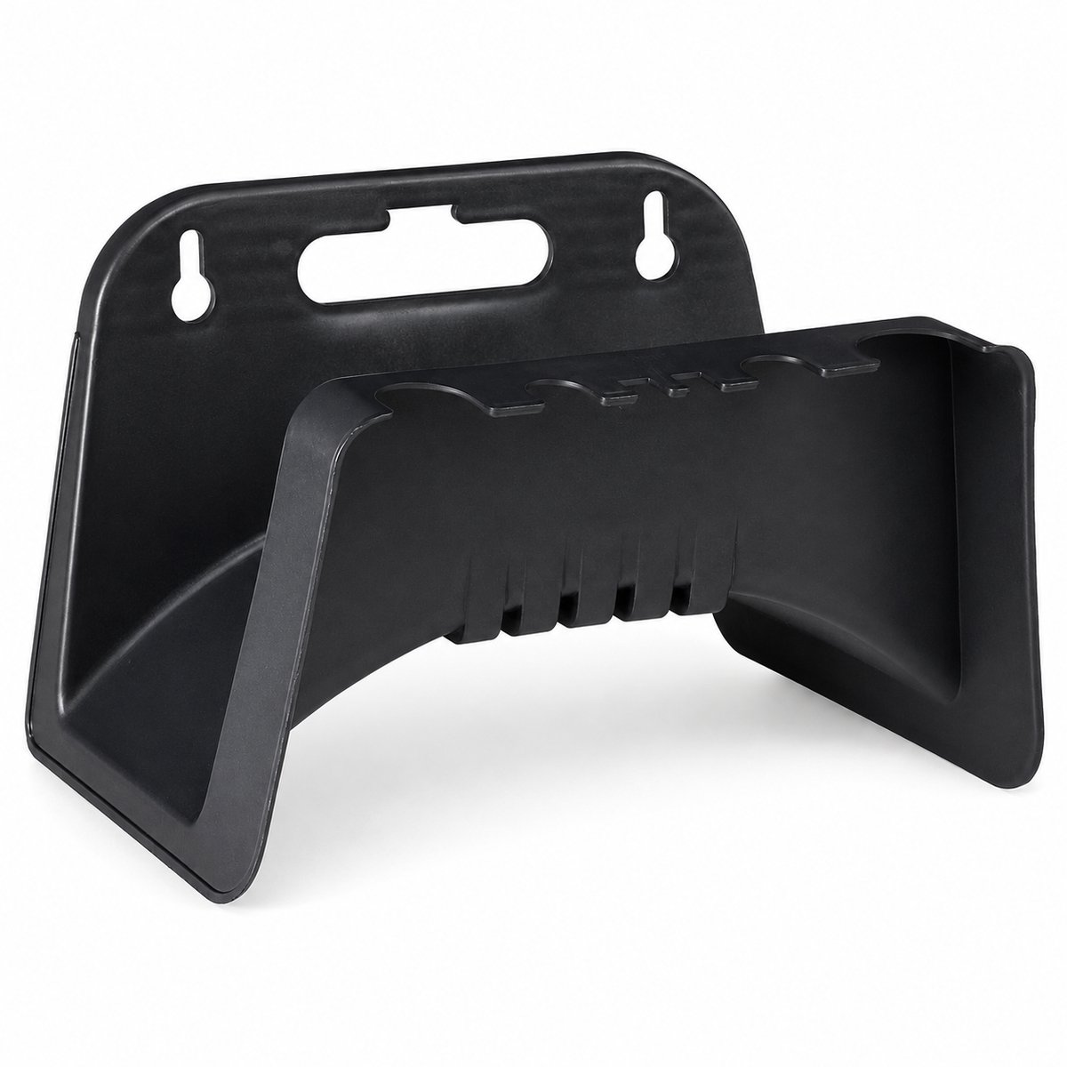 Tuinslanghouder Wand - Kunststof Slanghouder - 24 x 16 x 14 cm - Zwart - Voor Tuinslang, Kabel en Garage