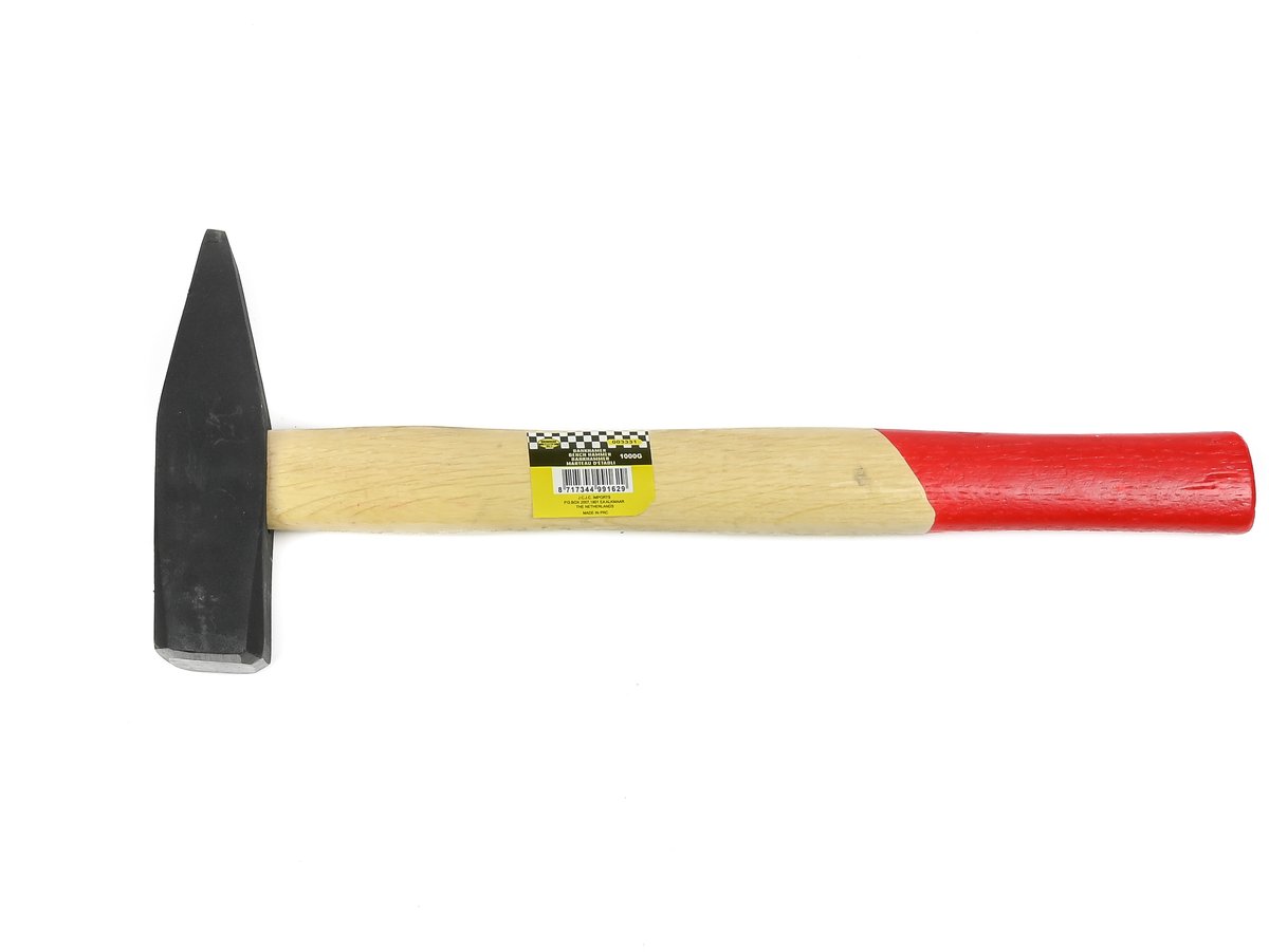 Bankhamer 1000 gram - Houten steel - Geharde stalen kop