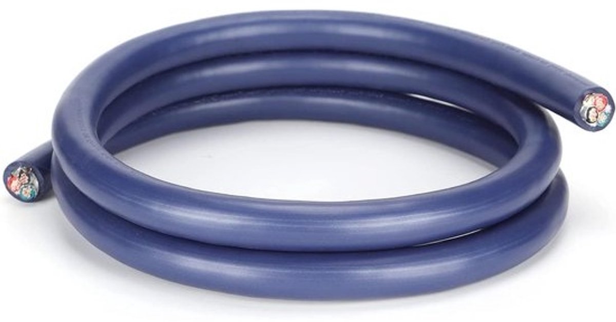 Puur Koperen Netsnoer - Audio Kabel - Geluid Verbeteren - Dubbele Afscherming - 05 Meter - Zwart