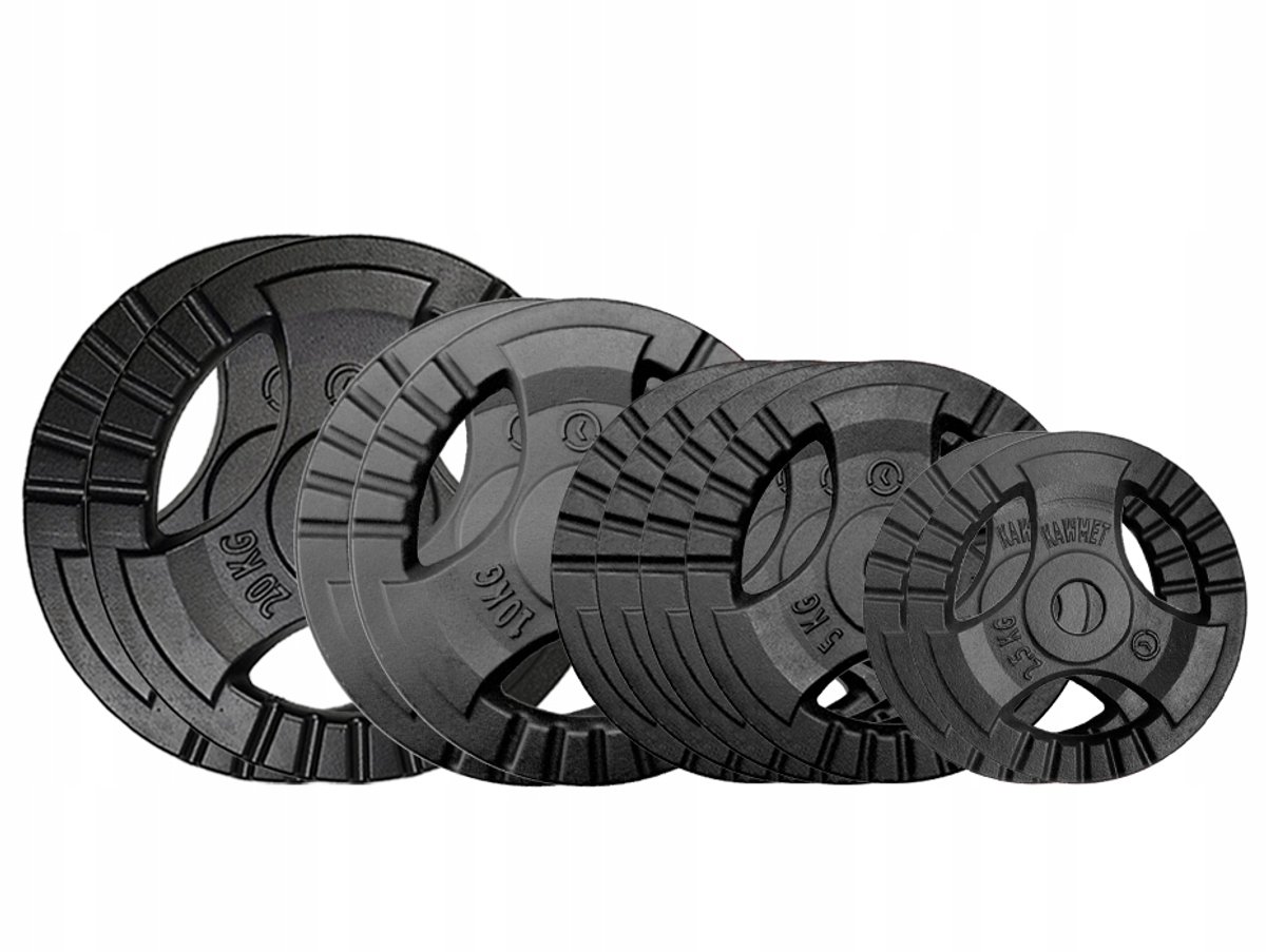 Merkloos IJzeren Halterset 90 kg - 28,5 mm opening