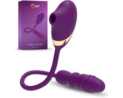 Sensual Desire® Purple Dream – Clitoris Stimulator met Tong & G Spot Vibrator – Vibrators voor Vrouwen – Sexspeeltjes voor Vrouwen & Koppels