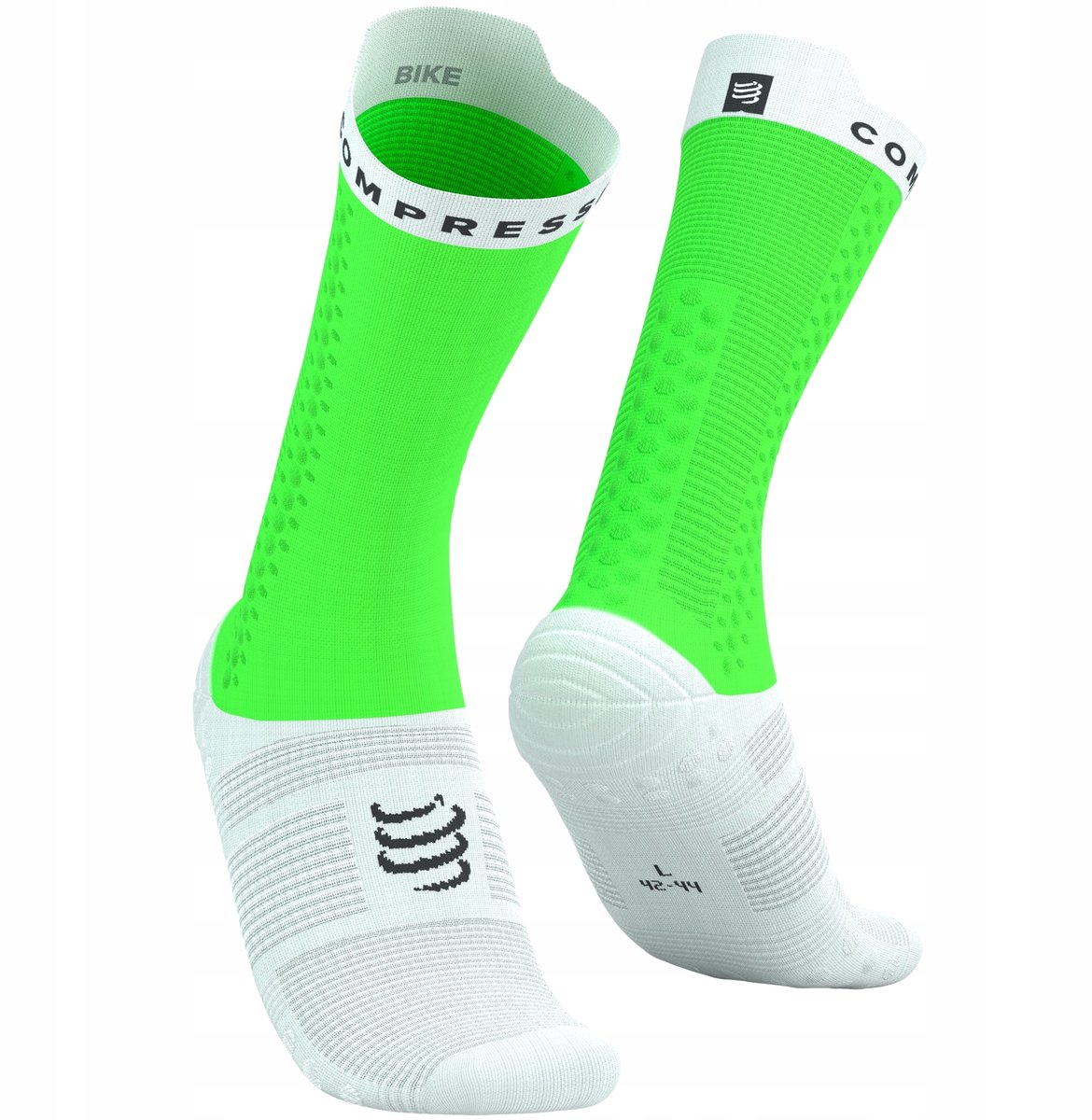Compressport ProRacing V4 Bike Sokken Fietsen Groen