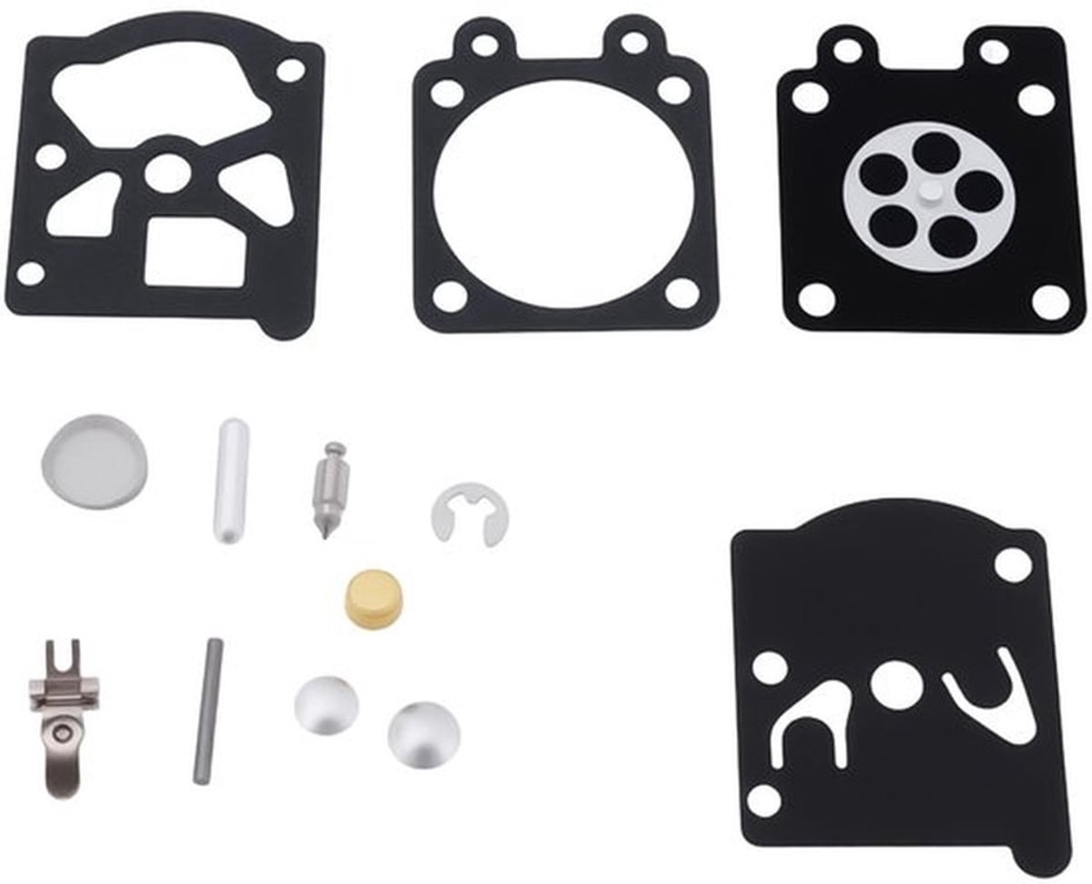 Carburateur Membrane Reparatie Set - Voor 455 460 461 - Betrouwbare reparatie - Hoogwaardige kwaliteit - Inclusief alle benodi