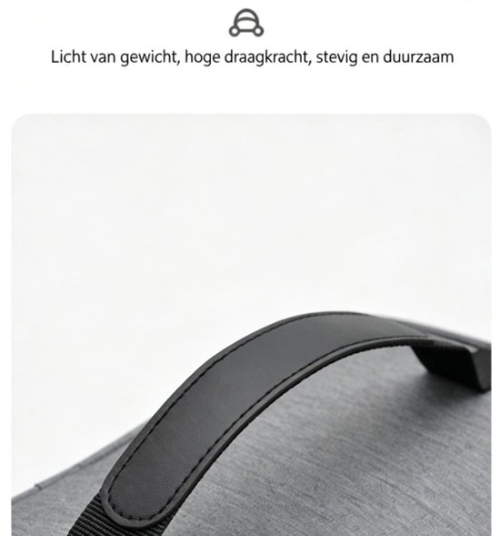 1 stuks‑draagbare thermische lunchtas‑warmhouden van voedsel‑aluminium binnenvoering‑draagbaar‑voor studenten‑26x16x8cm‑zwart — afbeelding 5