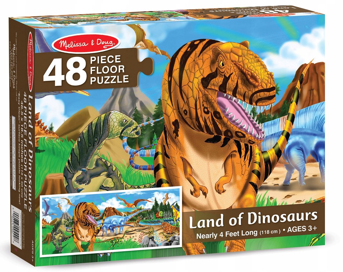 Melissa & Doug - Land of Dinosaurs - Vloerpuzzel