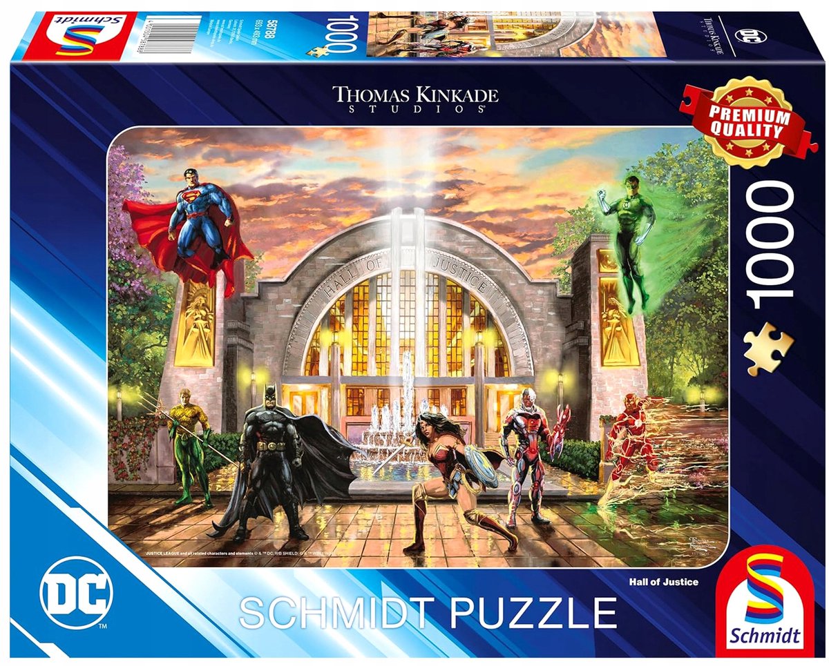 Merkloos Puzzel 1000 Stukjes - DC Comics Justice Hall