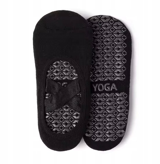 5 Paar Antislip Sokken voor Yoga, Dans & Pilates - Zwart — afbeelding 2