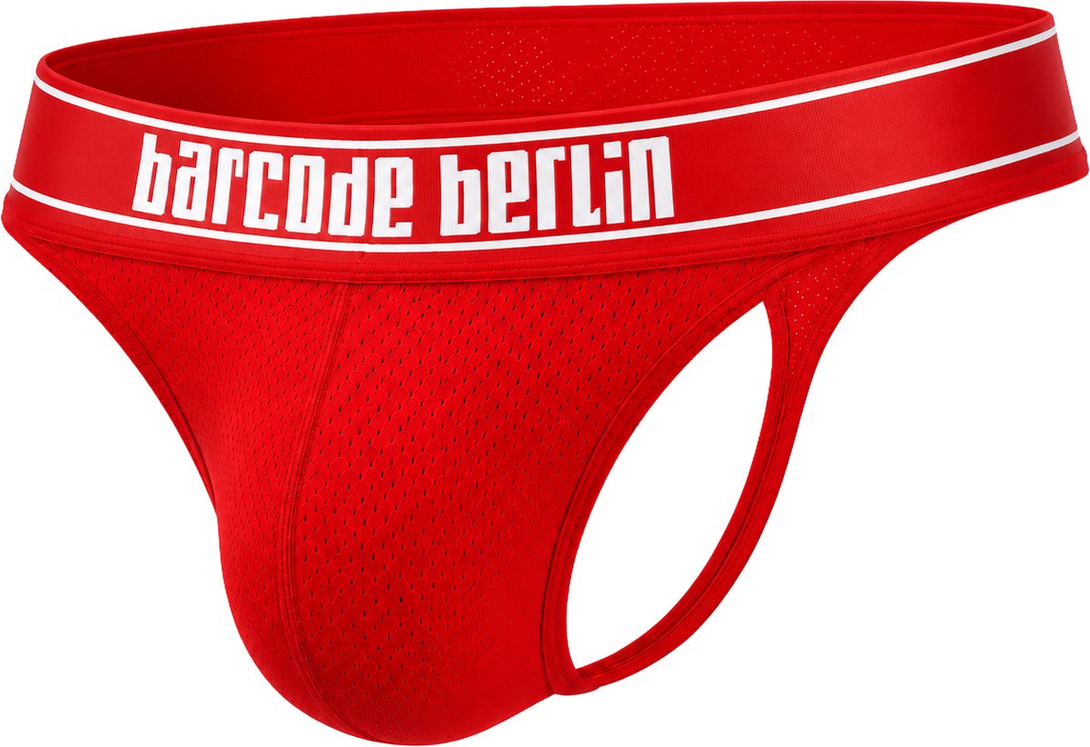Barcode Berlin Thong Iver Red - MAAT M - Heren Ondergoed - String voor Man - Mannen Thong