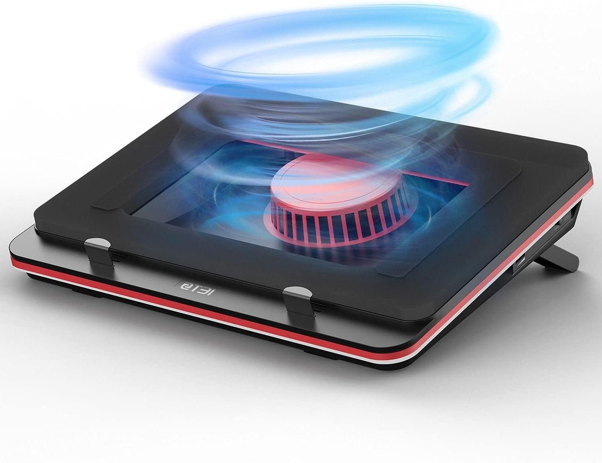 Laptop Koeler - Ventilator Pad - Gaming Prestaties - Traploze Snelheid - 13-173 inch - Zwart