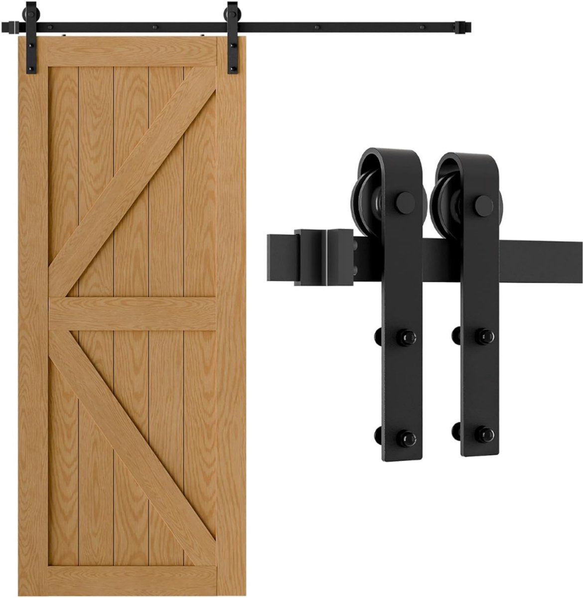 DYVNS® Schuifdeursysteem Binnen - Geleiderail - Complete Set - 200 cm