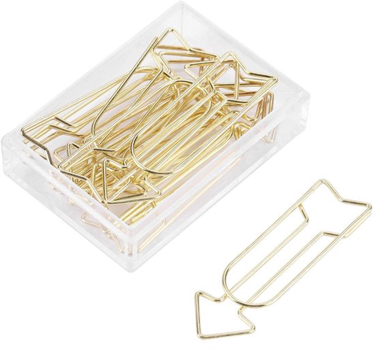 Allecto - 12 Stks Paperclip Bladwijzer - Schattige Metalen Clips - Voor Kantoor of