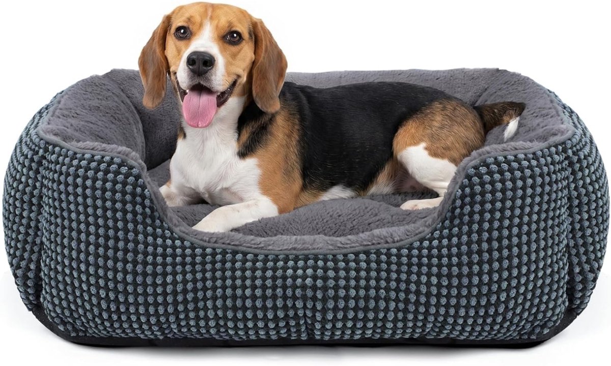 NIVA® Hondenbed - Hondenbank - Hondensofa - Hondenmand - Donkerblauw - 63cm x 53cm x 20cm