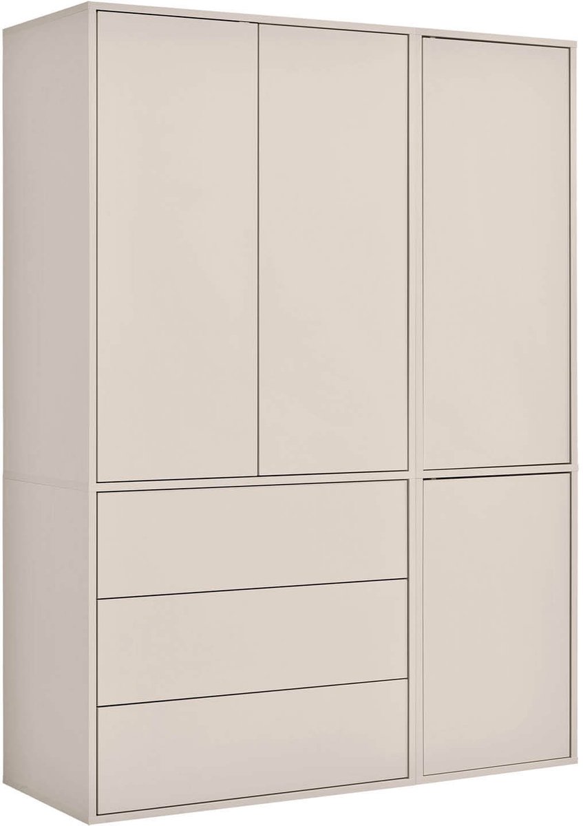 mokebo kledingkast kasjmier 'Robe' (137x197 cm), Made in Germany, garderobekast, halkast & kast voor slaapkamer, kinderkamer, inloopkast van hout