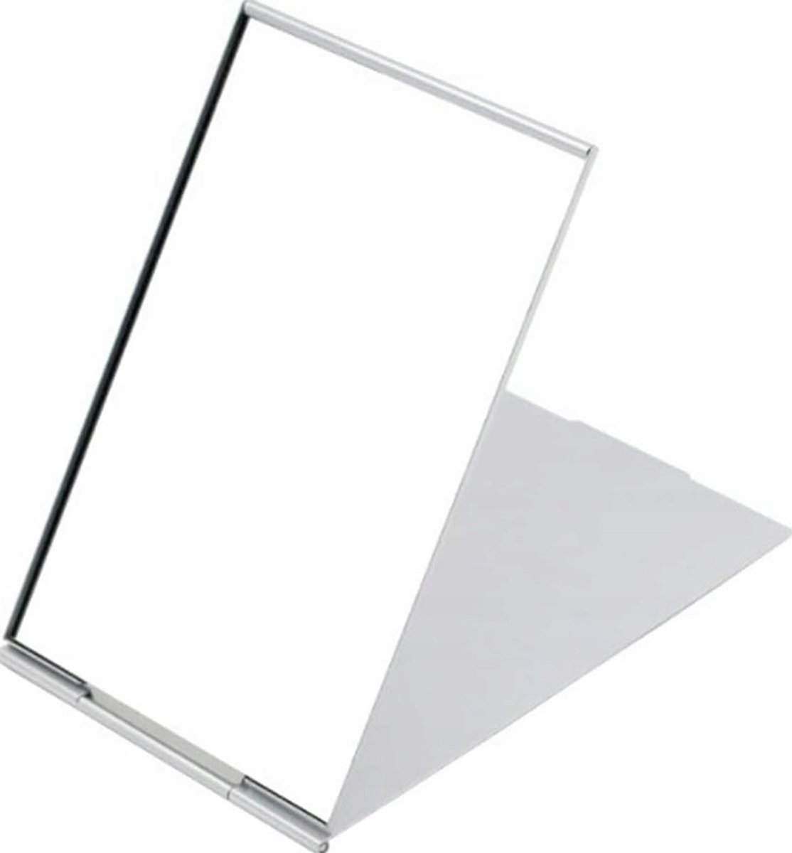 Compact Zilver Reisspiegel - Opvouwbaar & Draagbaar