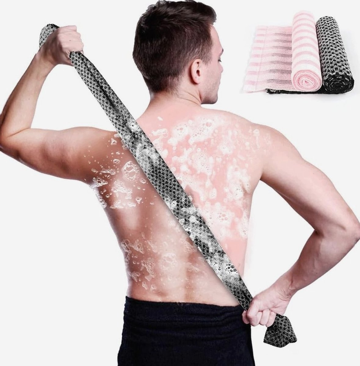 2x Lange Peeling Handdoek Lichaam - Diepe Reiniging & Exfoliatie
