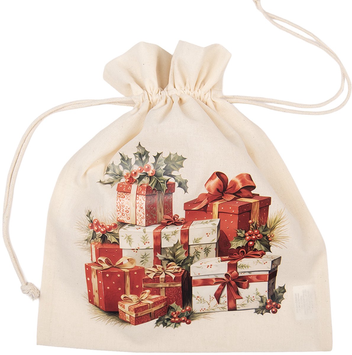 Clayre & Eef Cadeauzakje Wit Synthetisch