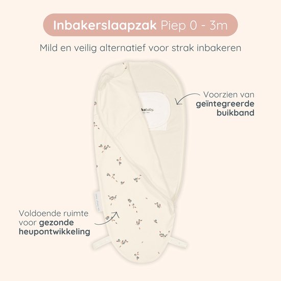 Puckababy Piep Inbakerslaapzakje baby (0-3m) - Blueberries - Katoen TOG 0.5 — afbeelding 2