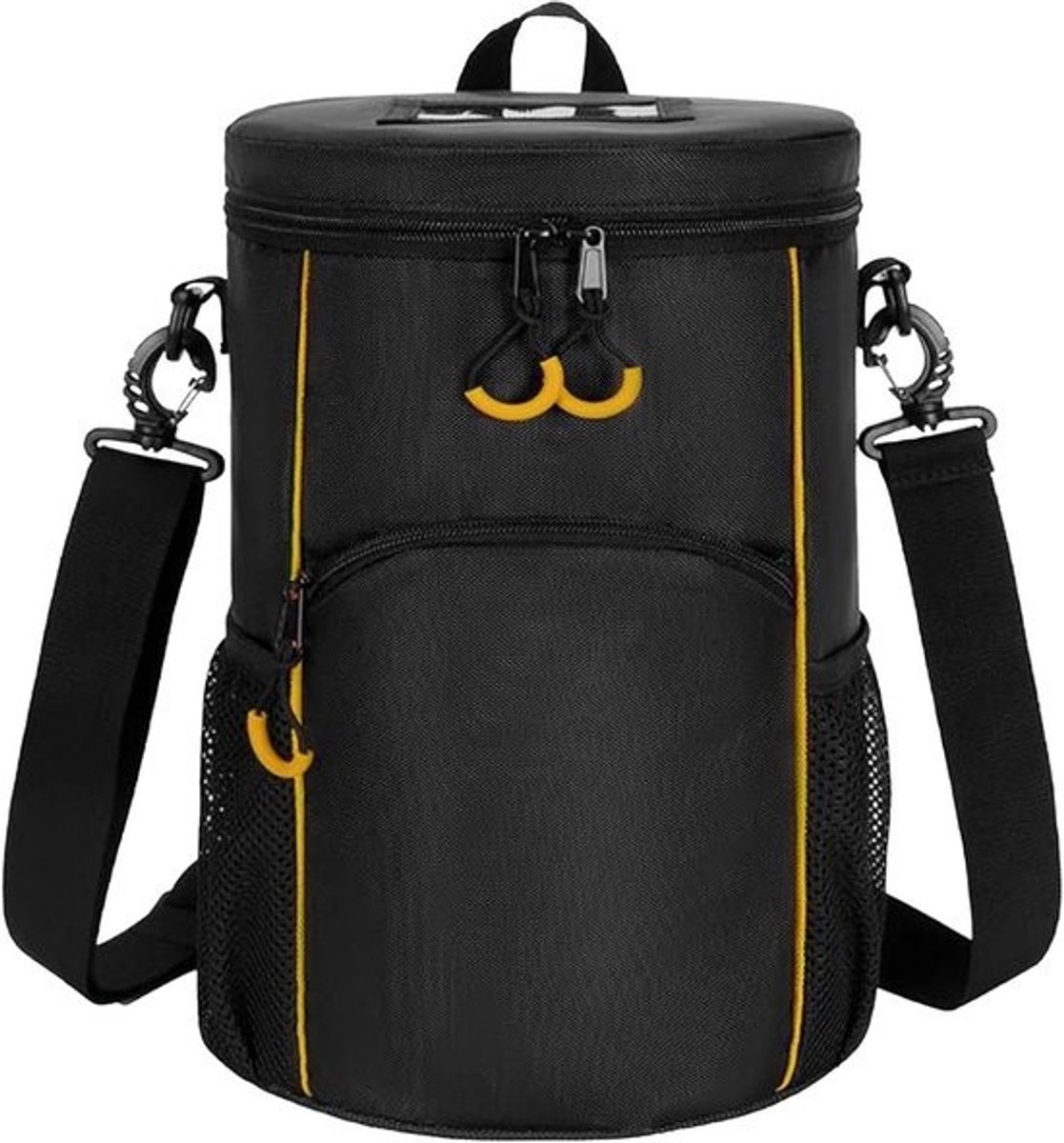 Sport Schoudertas - Tennistas Organizer - Balspelen Opslag - Waterdicht Nylon Materiaal - 35.4 x 31.6 x 9.4 cm - Zwart