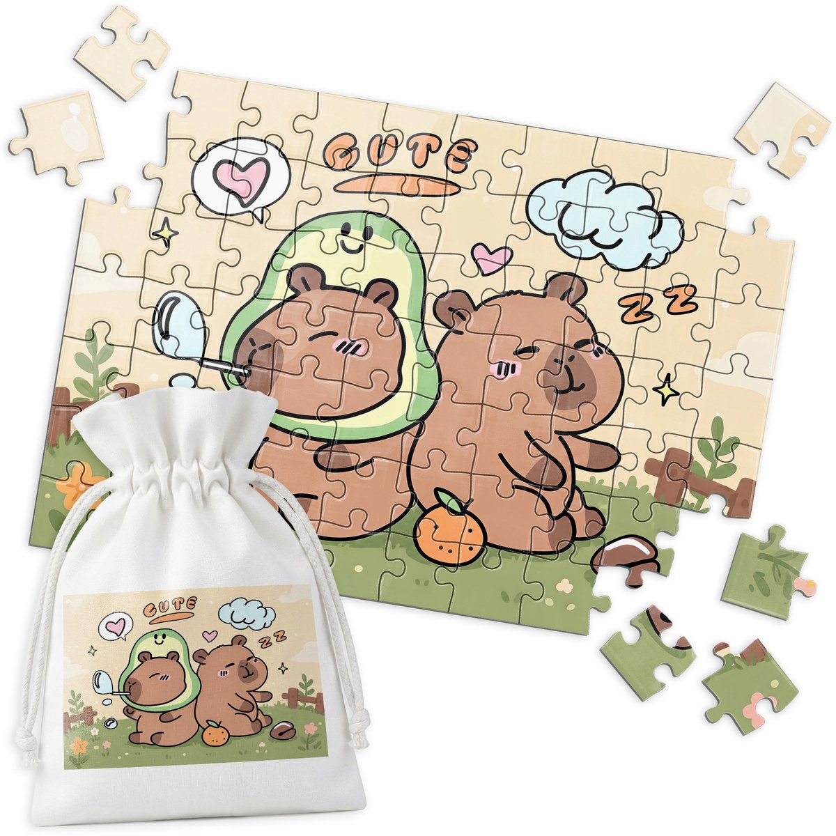 Shady Kapibara-puzzel - 70 stukjes