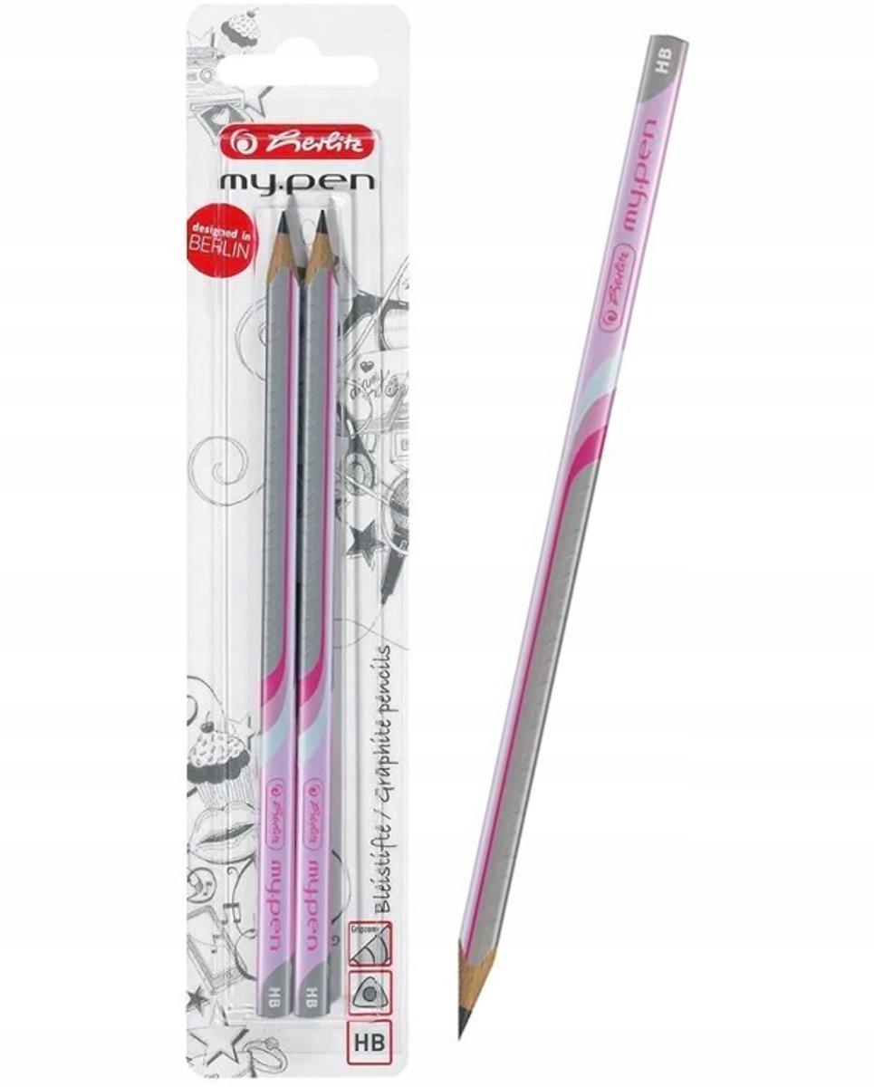 Herlitz My.Pen Potloodset 2 Stuks Roze HB