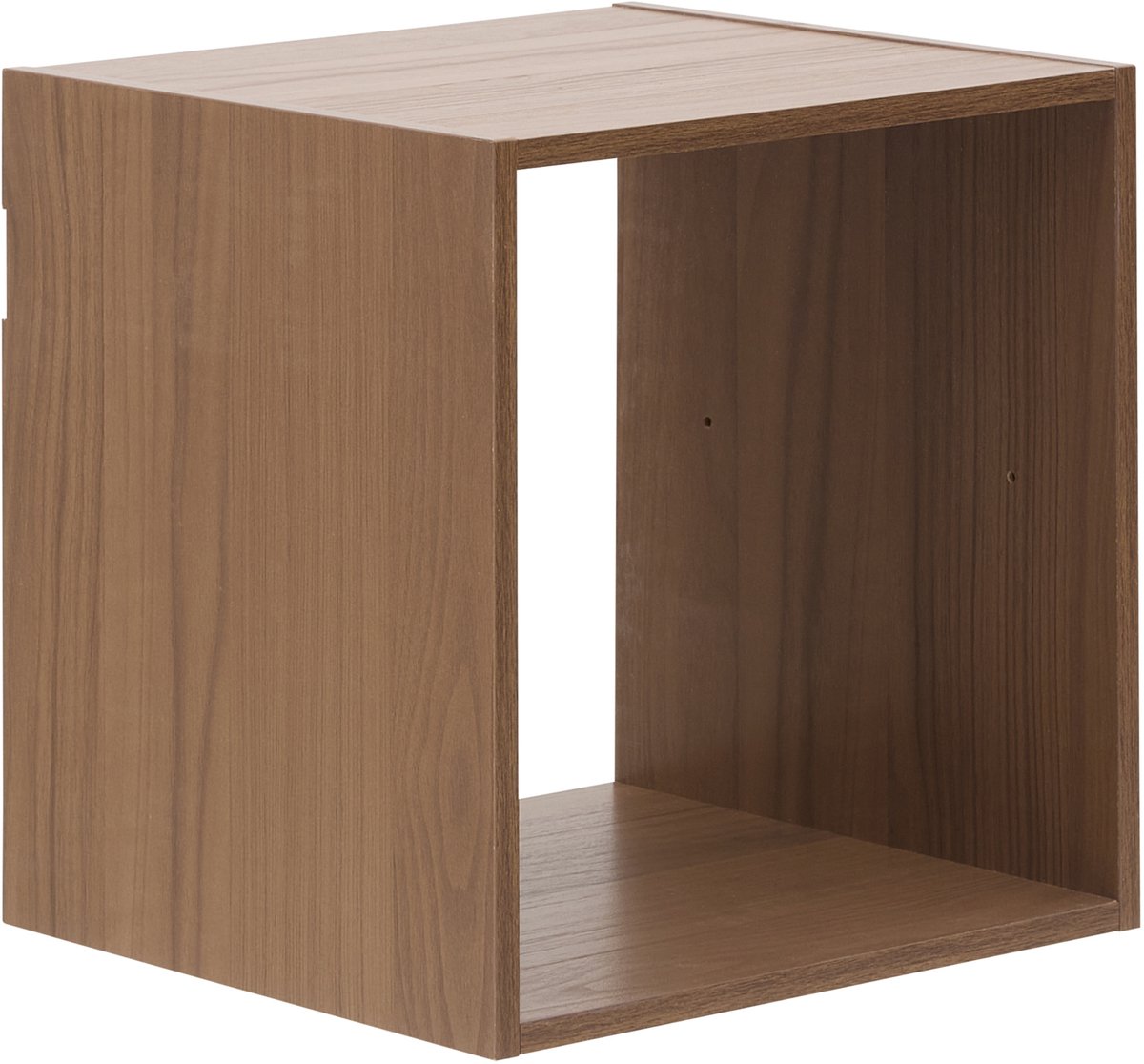 Plank met 1 vak, gemaakt van spaanplaat met houtlook