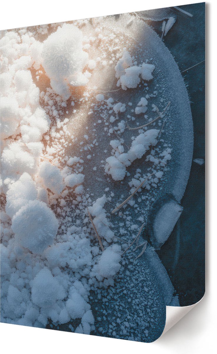 Coloray Canvas Poster Polycanvas - Winterklimaat, Fotografie - 594 x 840 - Wit Poster - Rechthoek - Decoratieve poster - Kantoor - Modern