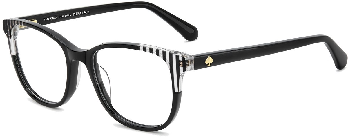 Kate Spade JOLIET/3 Black striped crystal 51/17/140 WOMAN Brilmonturen