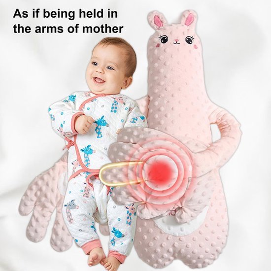 Roze Interactief Pluche Konijn, Een Rustgevend Speeltje Waarmee Baby'S In Slaap Kunnen Vallen, Inclusief Afstandsbediening. — afbeelding 2