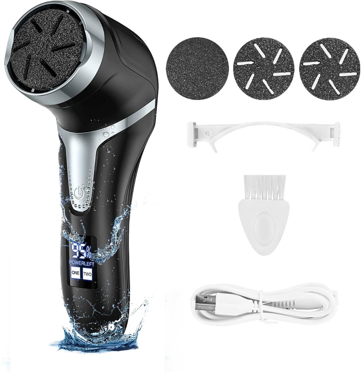 Elektrische Voetvijl met Stofzuiger - USB Oplaadbare Pedicure Tool voor Gladde Voeten