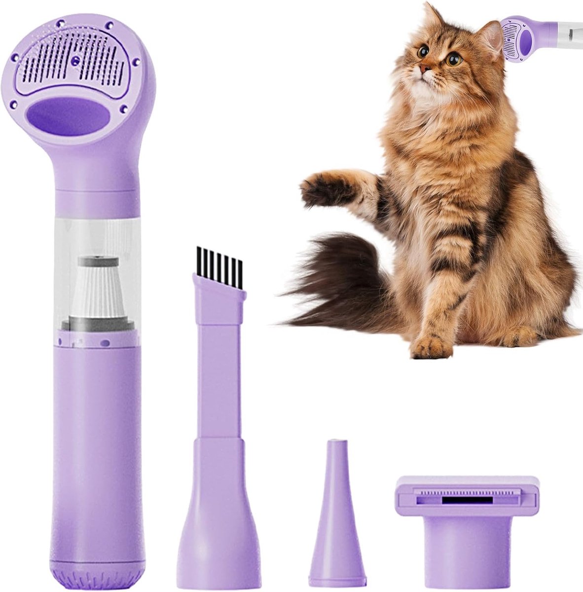 Huisdier Grooming Vacuüm Draagbare Draadloze Handheld Stille Tool