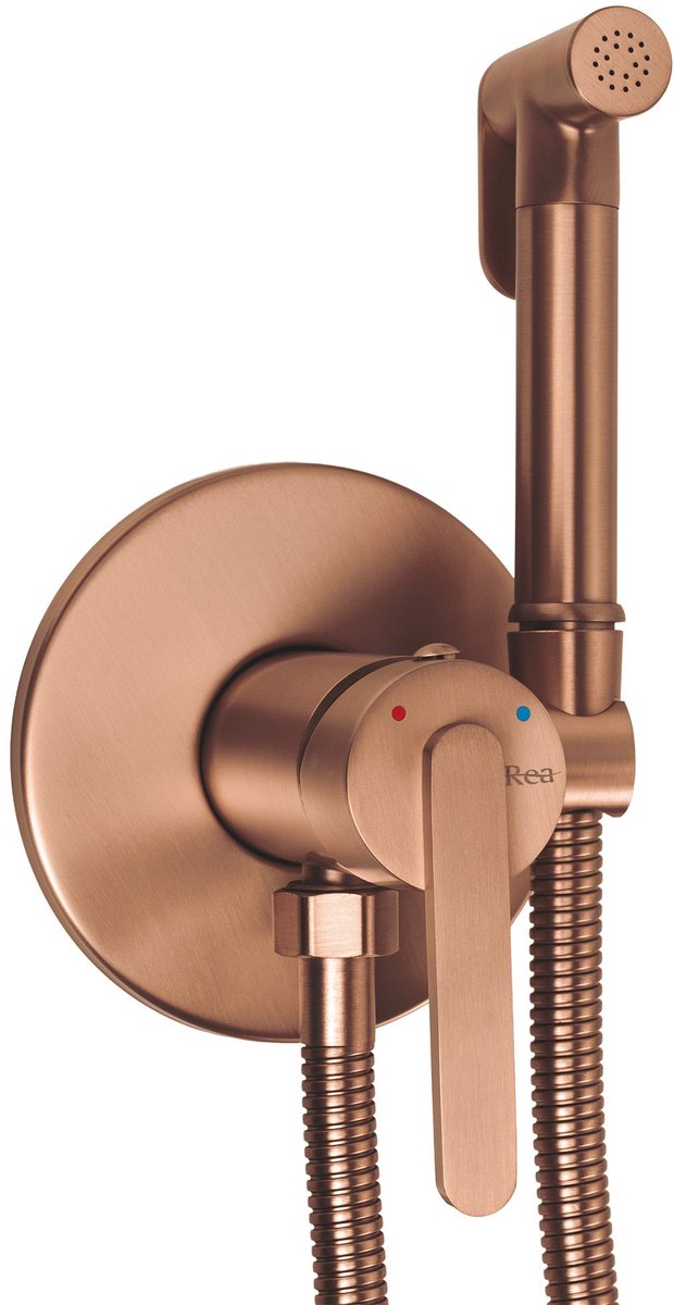 Rea - Mitigeur De Bidet Ontario Brush Copper - 2 x 5 x 12 cm