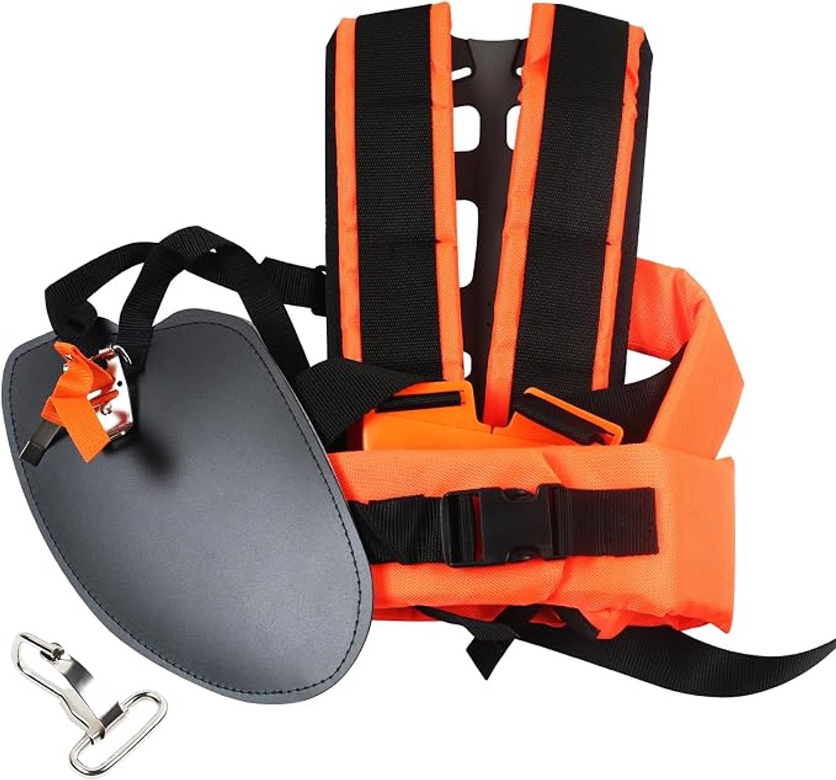 Bosmaaier Draagriem – Universeel Schouderharnas voor Bosmaaier, Grastrimmer en Grasmaaier – Verstelbare Schouderriem met Comfortabele Schoudervulling – Dubbele Schouderband – Geschikt voor Stihl, Husqvarna en Echo