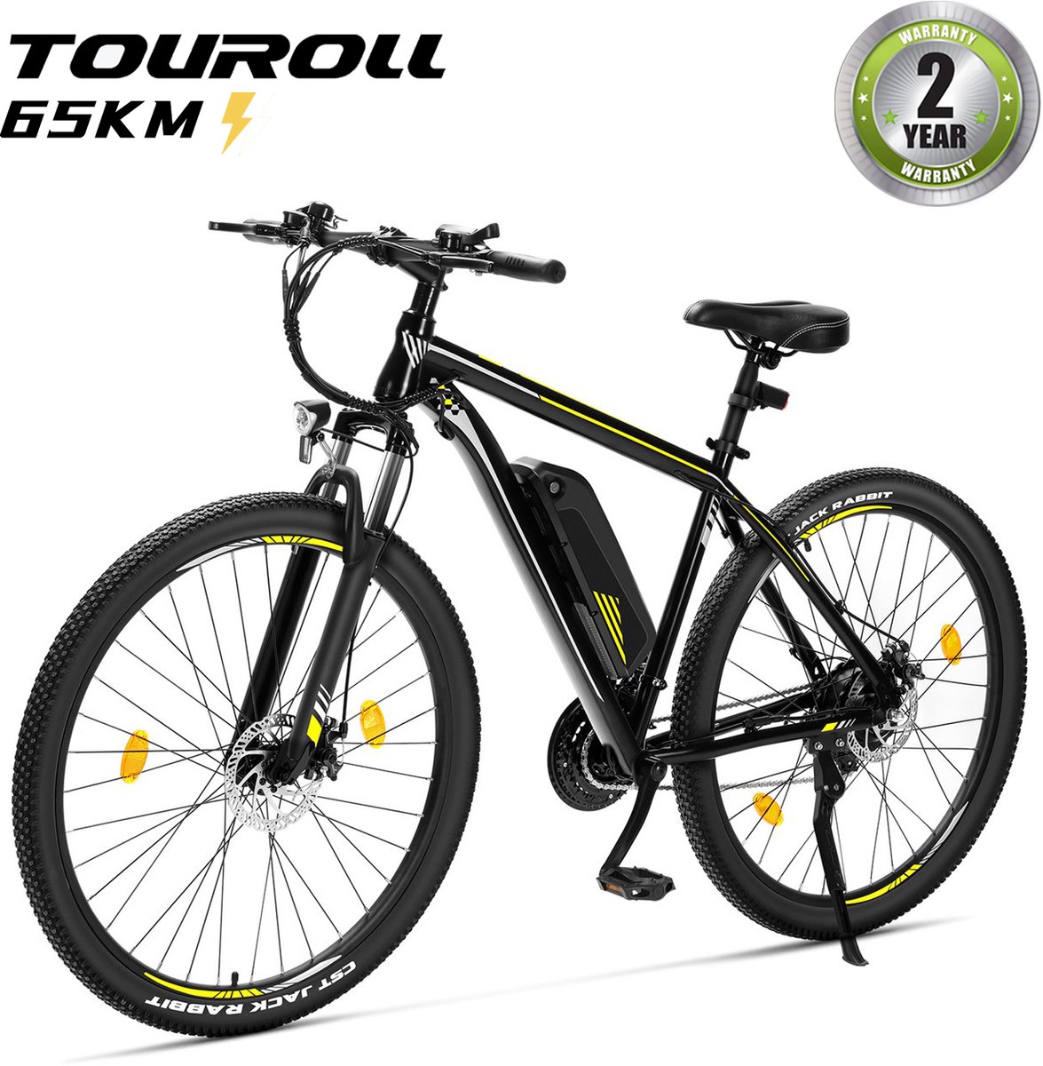 Bol.com Touroll U1 29-inch Off-Road Tire elektrische MTB fiets met 250W motor,,36V 13Ah verwisselbare batterij, max 65km actiera... aanbieding