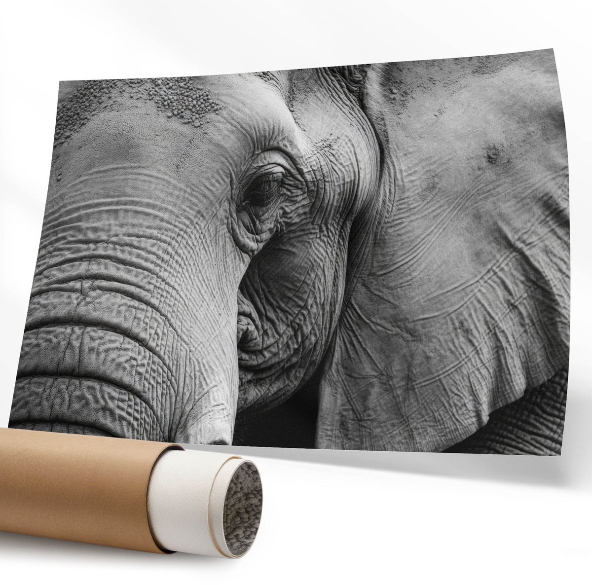 Coloray Polycanvas Poster - Stadsstraat, Fotografie - 594 x 840 mm - Zwart-wit Kunst - Rechthoek - Kunstposter - Slaapkamer - Modern