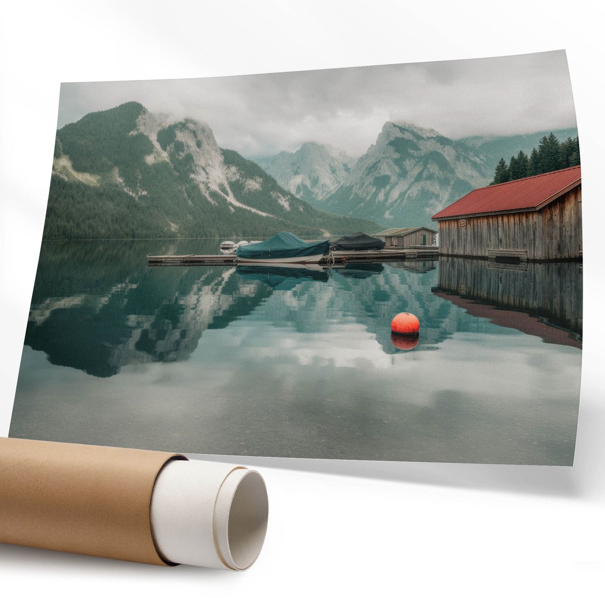 Coloray Polycanvas Wandposter - Vogelportret, Fotografie - 594 x 840 mm - Zwart-wit Motief - Rechthoek - Wandkunstwerk - Slaapkamer - Klassiek