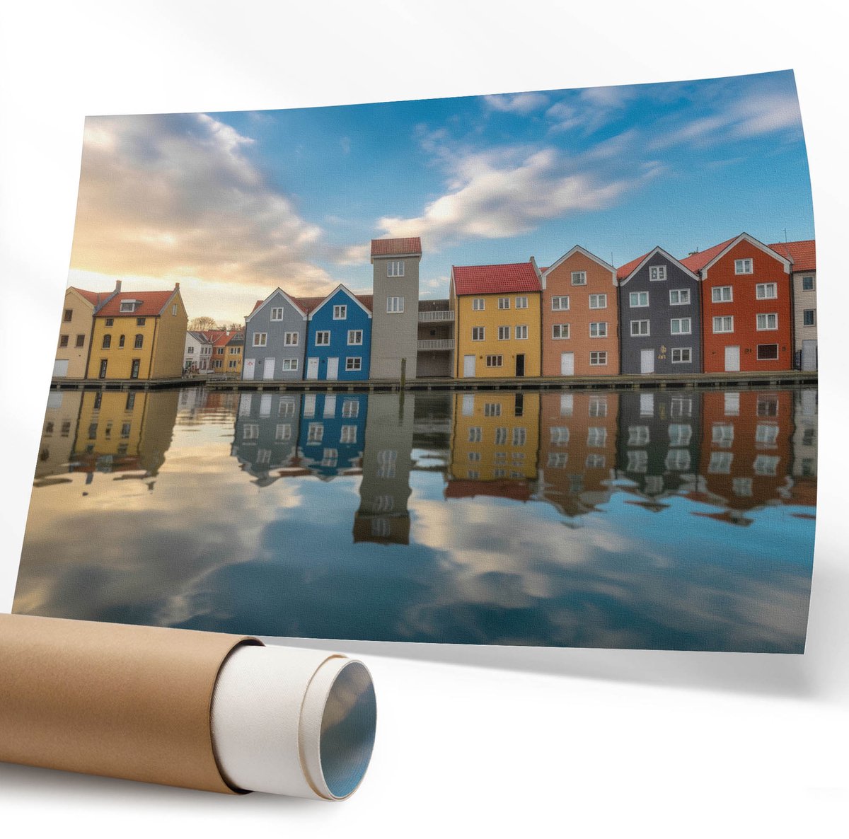 Coloray Polycanvas Wandposter - Mysterieuze Elegantie, Fotografie - 594 x 840 mm - Beige Kunst - Rechthoek - Wandkunstwerk - Slaapkamer - Glamour