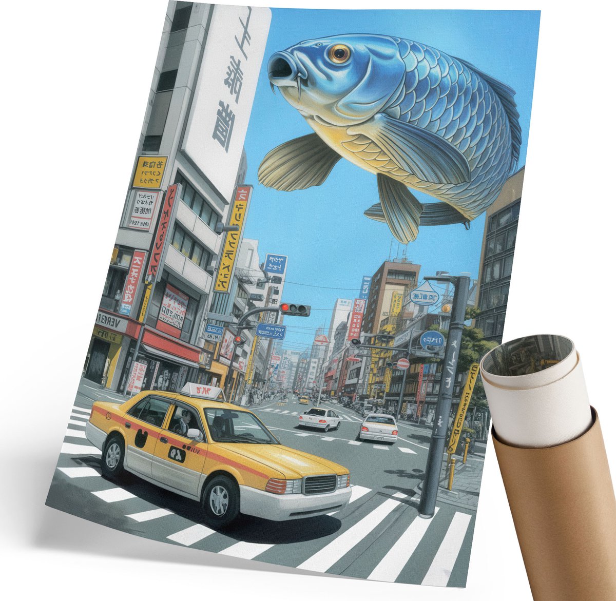 Wallfluent Polycanvas Wandposter - Retro Charme, Fotografie - 420 x 594 mm - Zwart-wit Wandposter - Rechthoek - Canvasposter - Woonkamer, Slaapkamer, Kantoor - Vintage