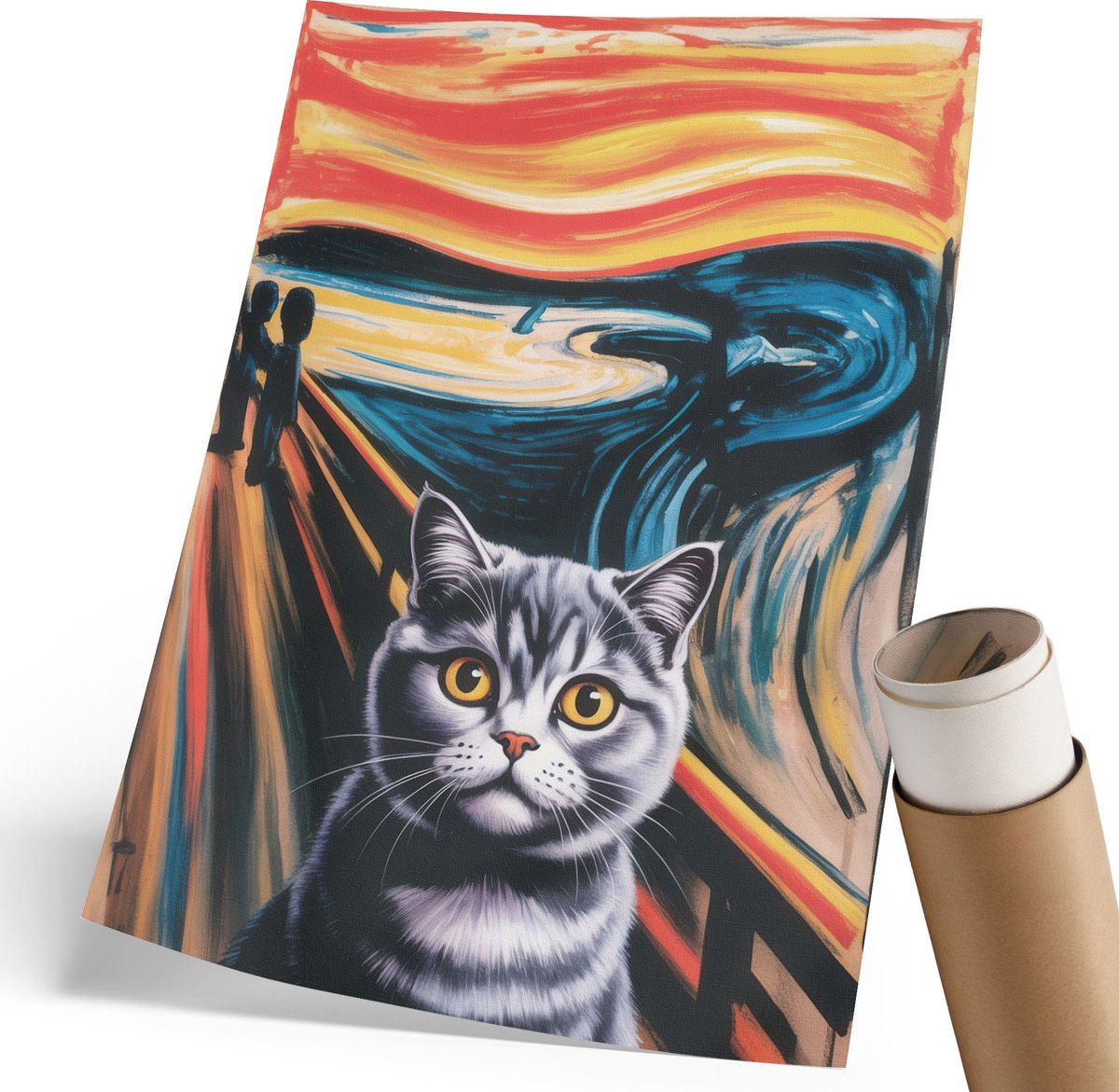 Wallfluent Polycanvas Wandposter - Oude Boot, Fotografie - 420 x 594 mm - Grijs Poster - Rechthoek - Wandkunstwerk - Woonkamer, Slaapkamer, Kantoor - Rustiek