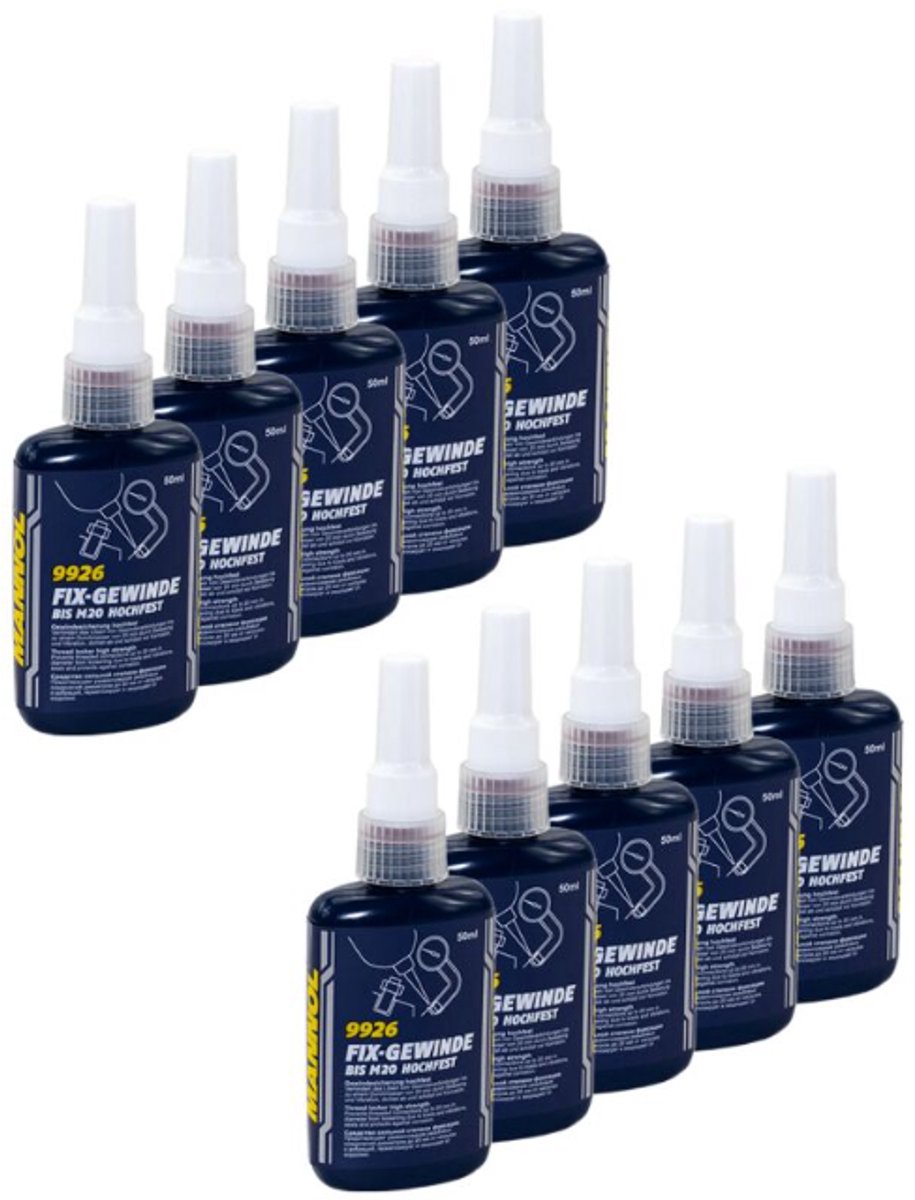 10 Stuks Fix-Gewinde Bis M20 Hochfest 50ml Mannol 9926 - BPC Autoparts