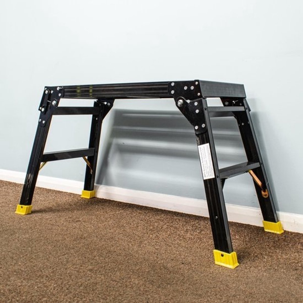 Aluminium Werkplatform - Opklapbare Kruk - Klus Klussen - 150 kg Draagvermogen - 10B x 10H mm