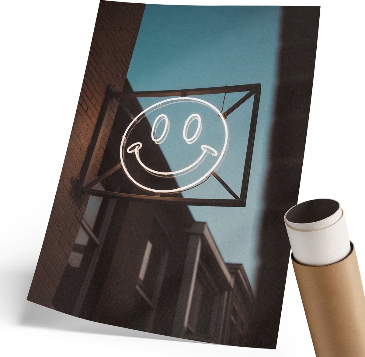 Wallfluent Polycanvas Wandposter - Dierlijke Voortbeweging, Zwart - 297 x 420 mm - Zwart-wit Wanddecoratie - Rechthoek - Wandkunstwerk - Slaapkamer - Expressief