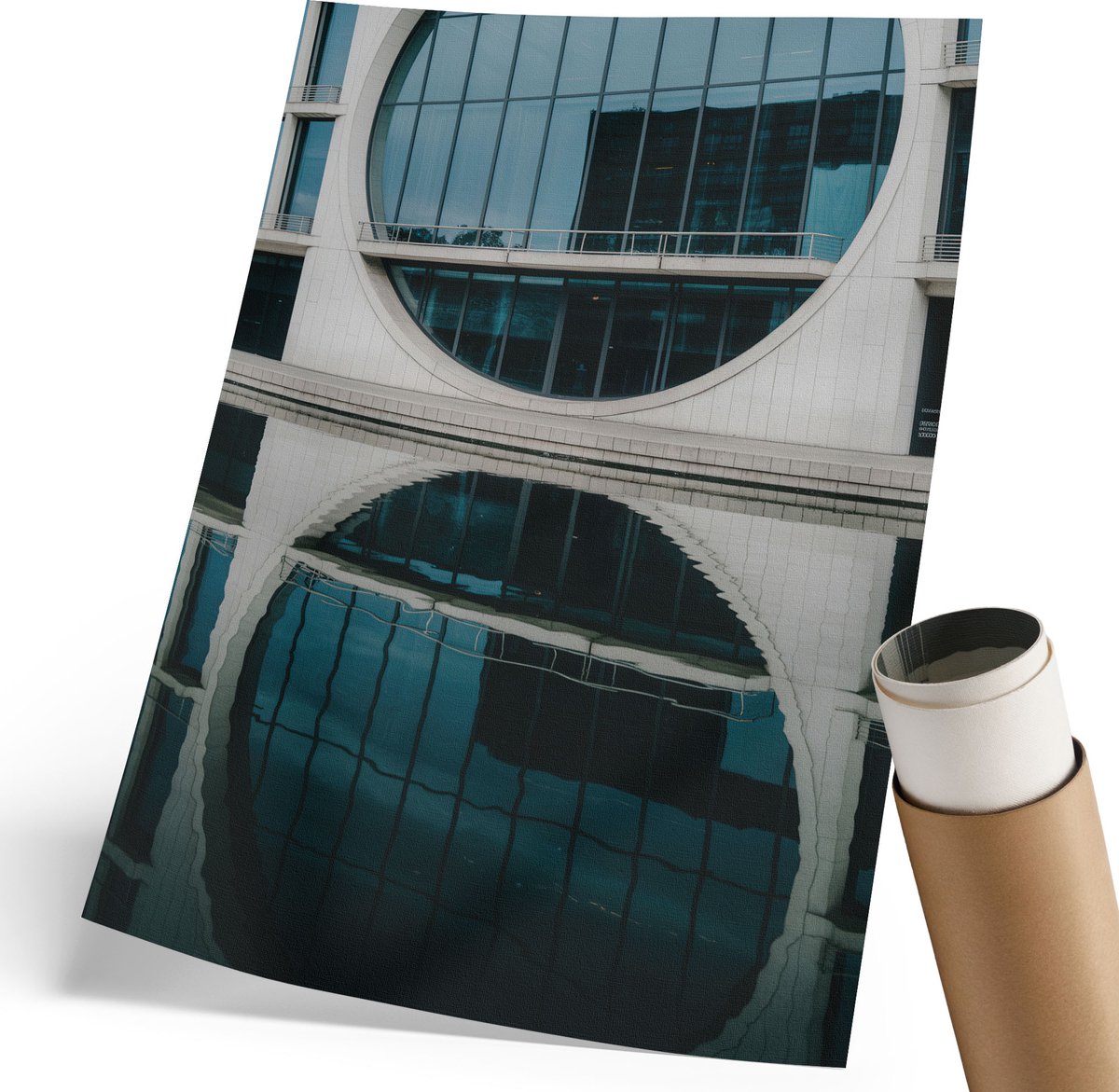 Coloray Polycanvas Wandposter - Moderne Elegantie, Fotografie - 210 x 297 mm - Grijs Poster - Rechthoek - Canvasposter - Woonkamer, Slaapkamer, Kantoor - Modern