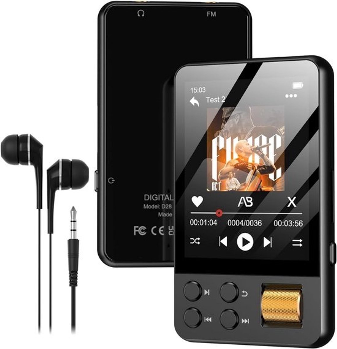 MP3 Speler Bluetooth - Muziekspeler - Audiospeler - oplaadbaar